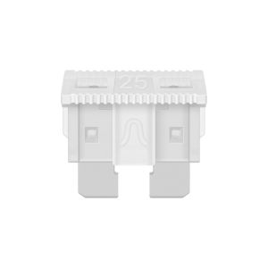 Fusible automotriz de 32 V y 25 A, transparente